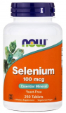 NOW Selenium 100 mcg 250 таблеток