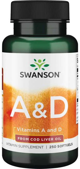 Swanson Vitamin A & D 250 капсул