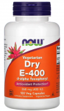 NOW Dry E-400 (сухой витамин Е) 268 мг 400 МЕ 100 вег. капсул