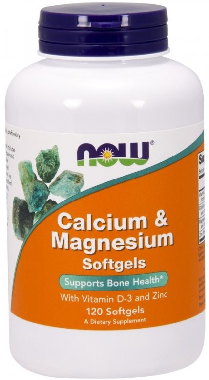 NOW Calcium & Magnesium + D 120 софт. капс