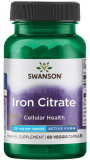 Swanson Iron Citrate 25 мг 60 капс