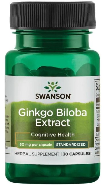 Swanson Ginkgo Biloba Extract 60 мг 30 капс