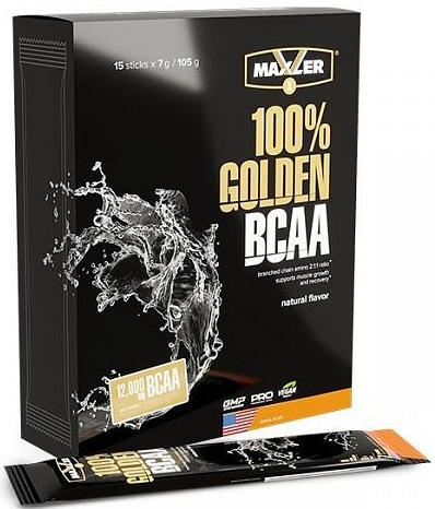 Maxler 100% Golden BCAA 15 шт x 7г