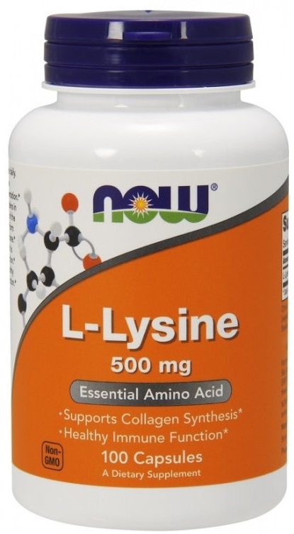 NOW L-Lysine 500 мг 100 капсул