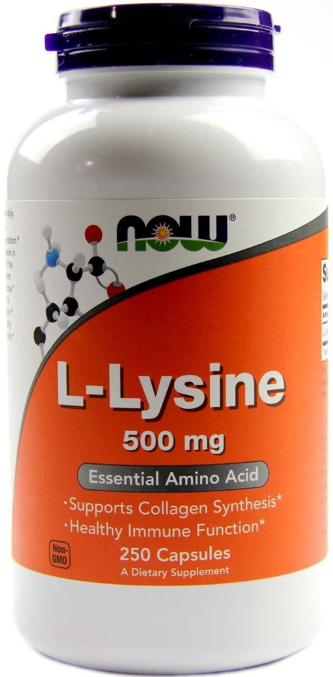 NOW L-Lysine 500 мг 250 таблеток