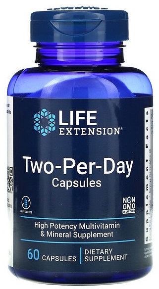 LIFE Extension Two-Per-Day Multivitamin 60 капсул