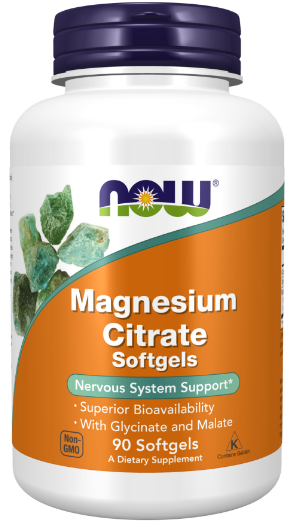 NOW Magnesium Citrate 90 капсул