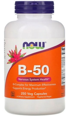 NOW B-50 (комплекс витаминов группы B) 250 капсул