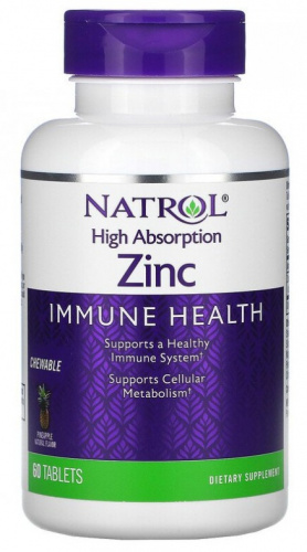 Natrol High Absorption Zinc 60 таблеток