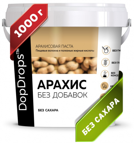 DopDrops Арахисовая паста 1000 грамм
