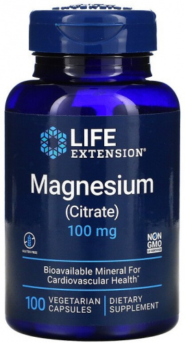 Life Extension Magnesium Citrate (Магний цитрат) 100 мг 100 капсул