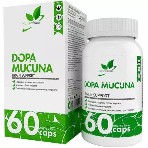 NaturalSupp Dopa Mucuna 60 капсул