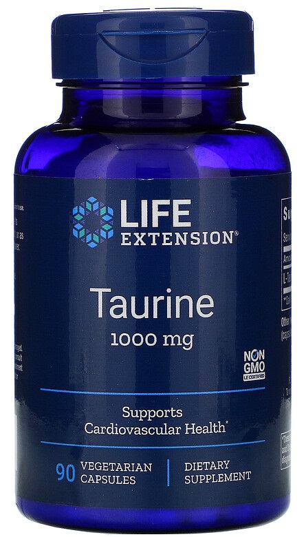 Life Extension Taurine (Таурин) 1000 мг 90 капсул