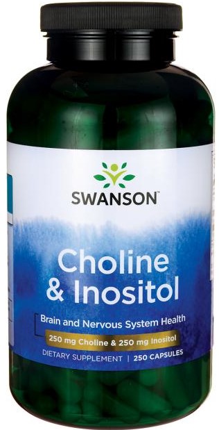 Swanson Choline & Inositol 250 капсул