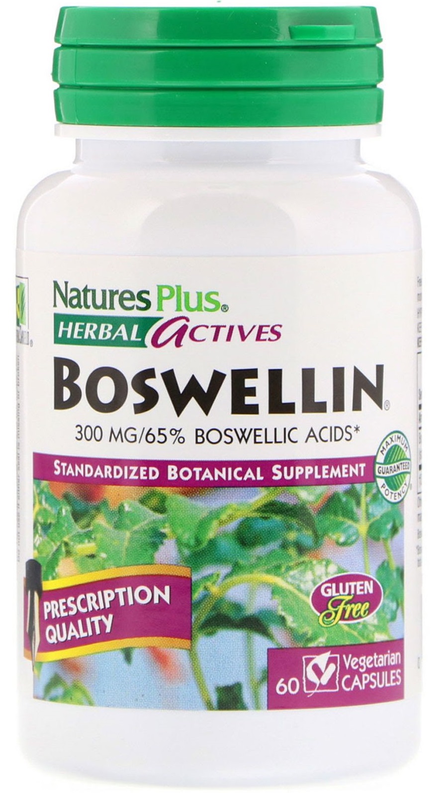 Nature's Plus Boswellin 300 мг 60 капсул