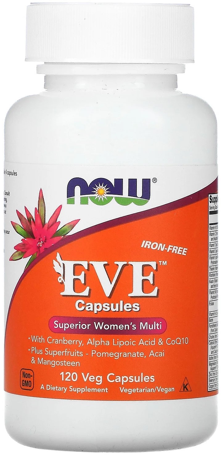 NOW Eve Women's Multi Iron Free (без железа) 120 капсул