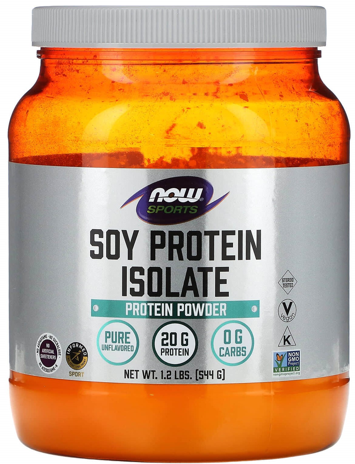 Now Soy Protein Isolate (Соевый изолят) 544 грамма