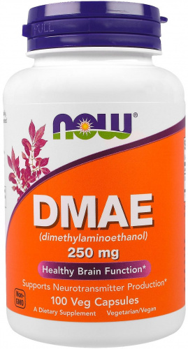 NOW DMAE 250 мг 100 капсул