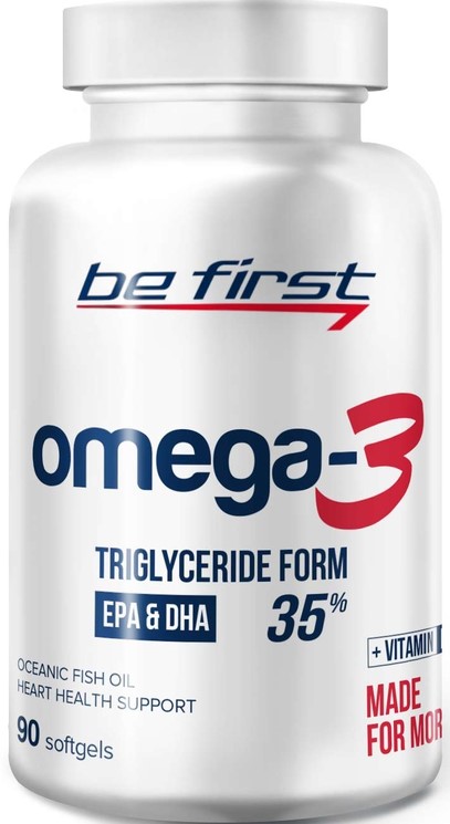 Be First Omega-3 + витамин Е 90 капсул