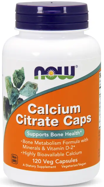 Now Calcium Citrate Caps (Цитрат кальция) 120 капсул
