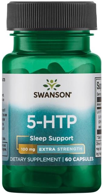 Swanson 5-HTP Extra Strength 100 мг 60 капсул