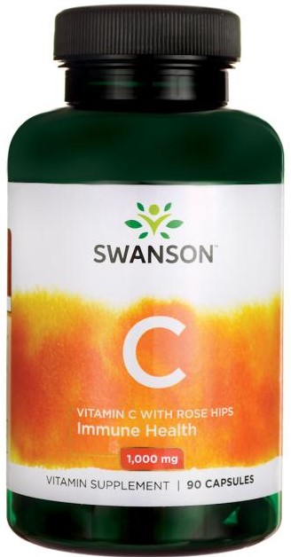 Swanson Vitamin C with Rose Hips 1000 mg 90 капсул