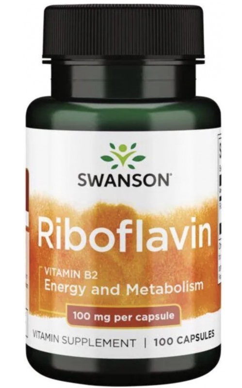 Swanson Riboflavin Vitamin B2 (Рибофлавин) 100 мг 100 капсул