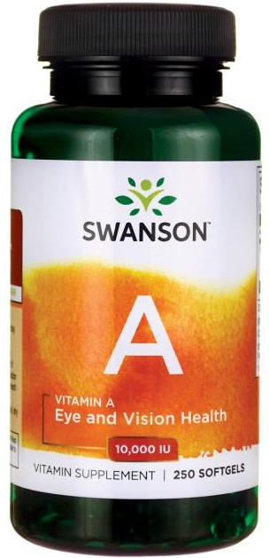 Swanson Vitamin A 10000 IU 250 капсул