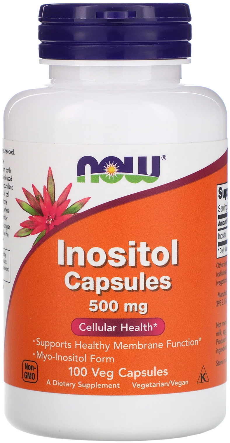 NOW Inositol (Инозитол) 500 mg 100 капсул