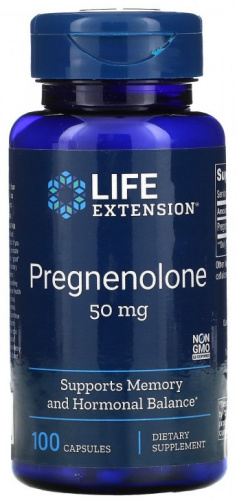LIFE Extension Pregnenolone 50 mg 100 капсул
