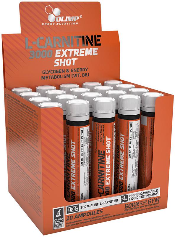 Olimp L-Carnitine 3000 Extreme Shot 20 ампул по 25 мл