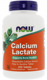 Now Calcium Lactate (Кальций Лактат) 250 таблеток