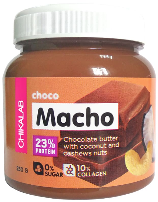Chikalab CHOCO MACHO Шоколадная паста 250 грамм