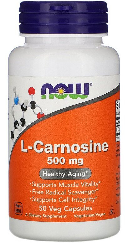 Now L-Carnosine 500 мг 50 капсул