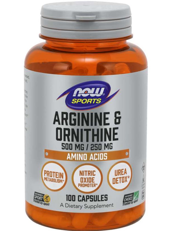 NOW Arginine Ornithine 500 mg / 250 mg 100 капсул
