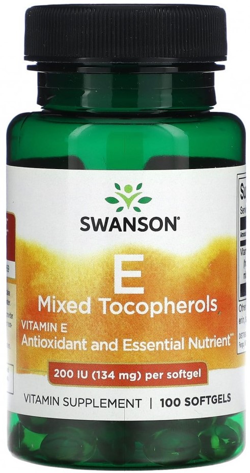 Swanson Vitamin E Natural 200 Iu (134,2 mg) 100 капсул