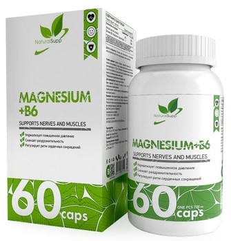 NaturalSupp Magnesium + B6 (Магний) 60 капсул