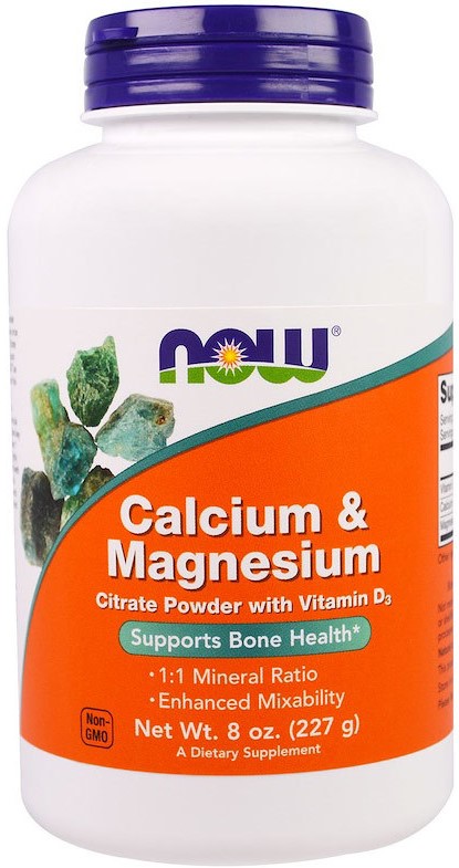 Now Calcium & Magnesium Powder 227 г