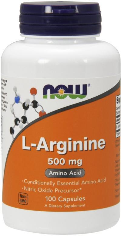 NOW L-Arginine 500 mg 100 капсул