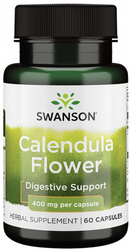 Swanson Calendula Flower 400 мг 60 капсул
