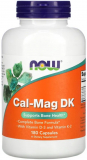 NOW Cal-Mag DK (Кальций Магний с витаминами D-3 и K-2) 180 капсул