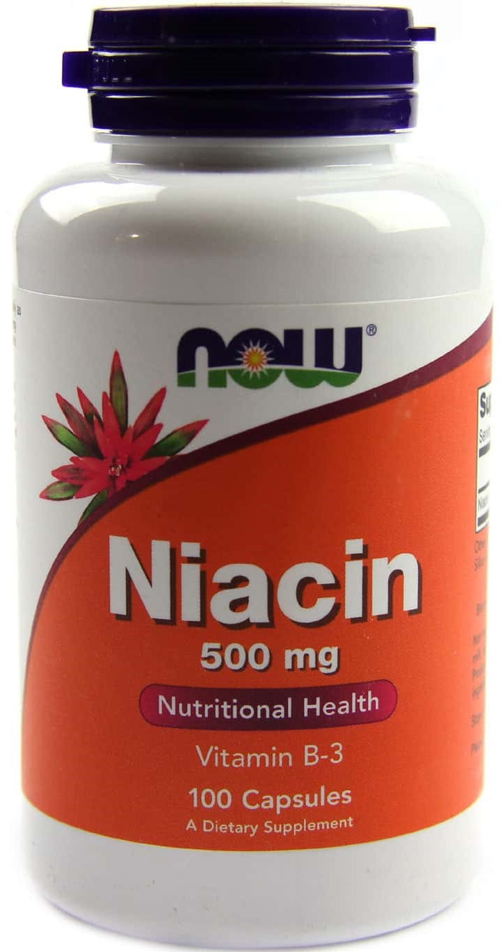 NOW Niacin 500 мг 100 капсул