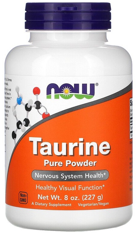 NOW Taurine Pure Powder 227 грамма