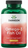 Swanson Omega-3 Fish Oil - Lemon Flavor 150 капсул