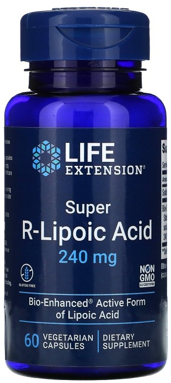 LIFE Extension Super R-Lipoic Acid 240 mg 60 капсул