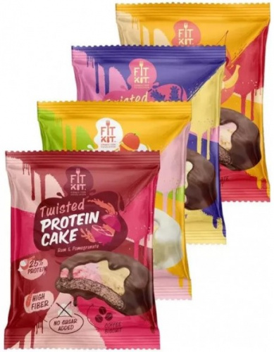 FIT KIT TWISTED PROTEIN CAKE (протеиновое пирожное) 50 грамм