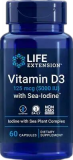 LIFE Extension Vitamin D3 with Sea-Iodine 5000 IU 60 капс.