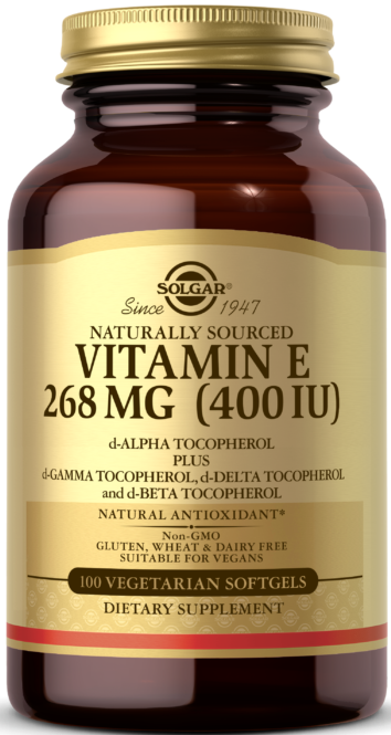Solgar Vitamin E 268 MG (400 IU) Vegetarian Softgels 100 капсул