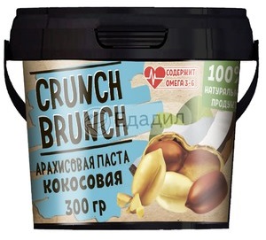Crunch Brunch Арахисовая паста Кокосовая 300 грамм