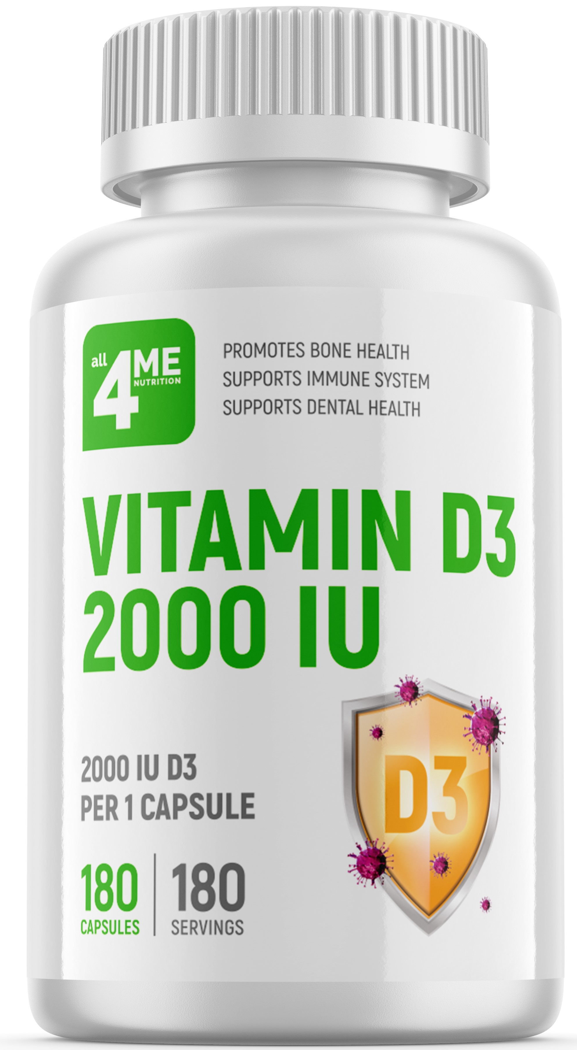 4ME Nutrition Vitamin D3 2000 IU 180 софт. капсул